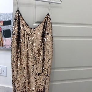 Glitter gold dress